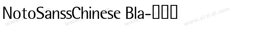NotoSanssChinese Bla字体转换